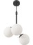 Luno 3 White Antique – Siyah Gövdeli Beyaz Camlı 3’lü Sarkıt Avize (60 Cm) 4