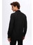Slim Fit Siyah Düz Gömlek 3