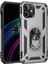 Newface iPhone 12 Mini Kılıf Sofya Yüzüklü Silikon Kapak - Gümüş 1