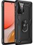 Newface Samsung Galaxy A72 Kılıf Sofya Yüzüklü Silikon Kapak - Siyah 1