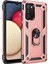 Newface Samsung Galaxy A02S Kılıf Sofya Yüzüklü Silikon Kapak - Rose 1