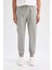 %100 Pamuk Yazlık Jogger Pantolon Basic Düz Beli Bağcıklı Cepli Lastikli Paça D7782AX24AU 1