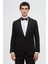 Ds Damat Slim Fit Siyah Armürlü Damatlık & Smokin Takim Elbise 1
