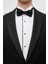 Ds Damat Slim Fit Siyah Armürlü Damatlık & Smokin Takim Elbise 3