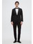 Ds Damat Slim Fit Siyah Armürlü Damatlık & Smokin Takim Elbise 4