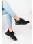 Siyah Unisex Triko Sneaker Rahat Hava Alabilen Kokusuz Spor Ayakkabı 4555 3