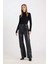 Coool Straight Fit Suni Deri Pantolon Yüksek Bel D8001AX24AU 4