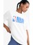 Fit NBA Wordmark Oversize Geniş Kalıp Bisiklet Yaka Kısa Kollu Tişört T5506AZ24AU 1