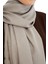 Monogram Etnik Desen Şal - Bej 6