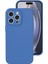 Newface iPhone 16 Pro Kılıf Nano Içi Kadife Silikon - Mavi 1