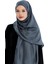 Monogram Etnik Desen Şal - Antrasit 1