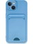 Newface iPhone 13 Kılıf Kelvin Kartvizitli Silikon - Mavi 1