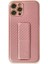 Newface iPhone 12 Pro Kılıf Coco Karbon Standlı Kapak - Pembe 1
