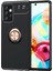 Newface Samsung Galaxy A72 Kılıf Range Yüzüklü Silikon - Siyah-Gold 1
