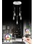 Istanbul Avize Mercure 5'li Gümüş Ledli Kumandalı 3 Renk Modern LED Avize 1