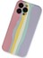 Newface iPhone 13 Pro Kılıf Ebruli Lansman Silikon - Pembe-Lila 2
