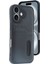 Newface iPhone 16 Kılıf Sara Kartvizitli Deri Kılıf - Siyah 2