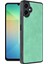 Newface Samsung Galaxy A06 Kılıf Aras Deri Kapak - Koyu Yeşil 2