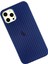 Newface iPhone 12 Pro Max Kılıf Karbon Pp Silikon - Mavi 2