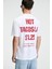 FRESH Erkek %100 Pamuk Oversize Fit Baskılı Kısa Kollu Yuvarlak Yakalı Beyaz T-Shirt 1