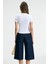 ATHEA Kadın Bisiklet Yaka Kısa Kollu Önü Baskılı Slim Beyaz T-Shirt 5