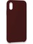 Newface iPhone Xs Max Kılıf Lansman Legant Silikon - Bordo 3