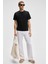 Mocassın Erkek %100 Pamuk Relaxed Fit Yuvarlak Yaka Kısa Kollu Siyah T-shirt 2