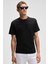 Mocassın Erkek %100 Pamuk Relaxed Fit Yuvarlak Yaka Kısa Kollu Siyah T-shirt 4