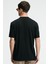 CRISP Erkek Oversize %100 Pamuk Baskılı Yuvarlak Yaka Siyah T-Shirt 6
