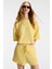 NUA Kadın Esnek Kumaşlı Kordonlu Comfort Fit Sarı Şort 3