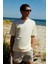 CATWALK Erkek %100 Pamuk Regular Fit Sarı T-Shirt 4