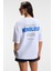 ZEYLINA Kadın %100 Pamuk Baskılı Regular Fit Kısa Kollu Bisiklet Yaka Beyaz T-Shirt 1