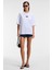 ZEYLINA Kadın %100 Pamuk Baskılı Regular Fit Kısa Kollu Bisiklet Yaka Beyaz T-Shirt 3