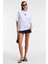 ZEYLINA Kadın %100 Pamuk Baskılı Regular Fit Kısa Kollu Bisiklet Yaka Beyaz T-Shirt 5