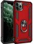 Newface iPhone 11 Pro Max Kılıf Sofya Yüzüklü Silikon Kapak - Kırmızı 1