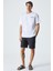 Martınellı Erkek Bisiklet Yaka Baskılı Kısa Kol Oversize Beyaz T-Shirt 3