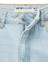 Pamuklu Düğmeli Cepli Normal Bel Crop Geniş Paça Jean Pantolon - Wide Leg Jean 6