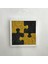 30X30 cm Puzzle Desenli Yosun Tablo | El Yapımı, Bakım Gerektirmeyen Doğal Duvar Dekoru | Sarı-Siyah Kontrastlı Bitki Sanatı 2