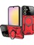 Newface Samsung Galaxy A25 5g Kılıf Joy Lens Standlı Kapak - Kırmızı 1