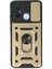 Newface Xiaomi Redmi 12C Kılıf Pars Lens Yüzüklü Silikon - Gold 1