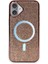 Newface iPhone 16 Kılıf Diamond Magsafe Kapak - Pembe 1