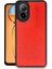 Newface Realme 12 Lite Kılıf Aras Deri Kapak - Kırmızı 1