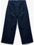 Normal Paça Düğmeli Yüksek Bel Pamuklu Geniş Paça Crop Jean Pantolon - Wide Leg Jeans 2