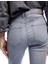 Yüksek Bel Dar Kalıp Düğmeli Cepli Ispanyol Paça Crop Jean Pantolon - Flare Jeans 3