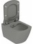 Elegant Rim-Off Duroplast Yavaş Kapanan Klozet Kapaklı Cool Grey Set 4