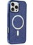 Newface iPhone 16 Pro Kılıf Diamond Magsafe Kapak - Lacivert 2