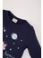 Kız Bebek Pijama Takımı Uzay Baskılı Uzun Kollu Üst Beli Lastikli Uzun Alt D9073A525SP 4