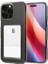 Newface iPhone 16 Pro Kılıf Kart Şeffaf Silikon - Şeffaf 1