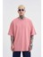 Erkek Basic Super Pamuklu Oversize Mercan Tişört 1