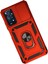 Newface Xiaomi Redmi Note 11 Pro Kılıf Pars Lens Yüzüklü Silikon - Kırmızı 3